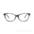 Full Rim Classic weibliche Katze Augen Acetat Brillenrahmen Brillen mit Brillen